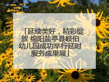 延续美好，精彩绽放 绵阳盐亭县岐伯幼儿园成功举行延时服务成果展